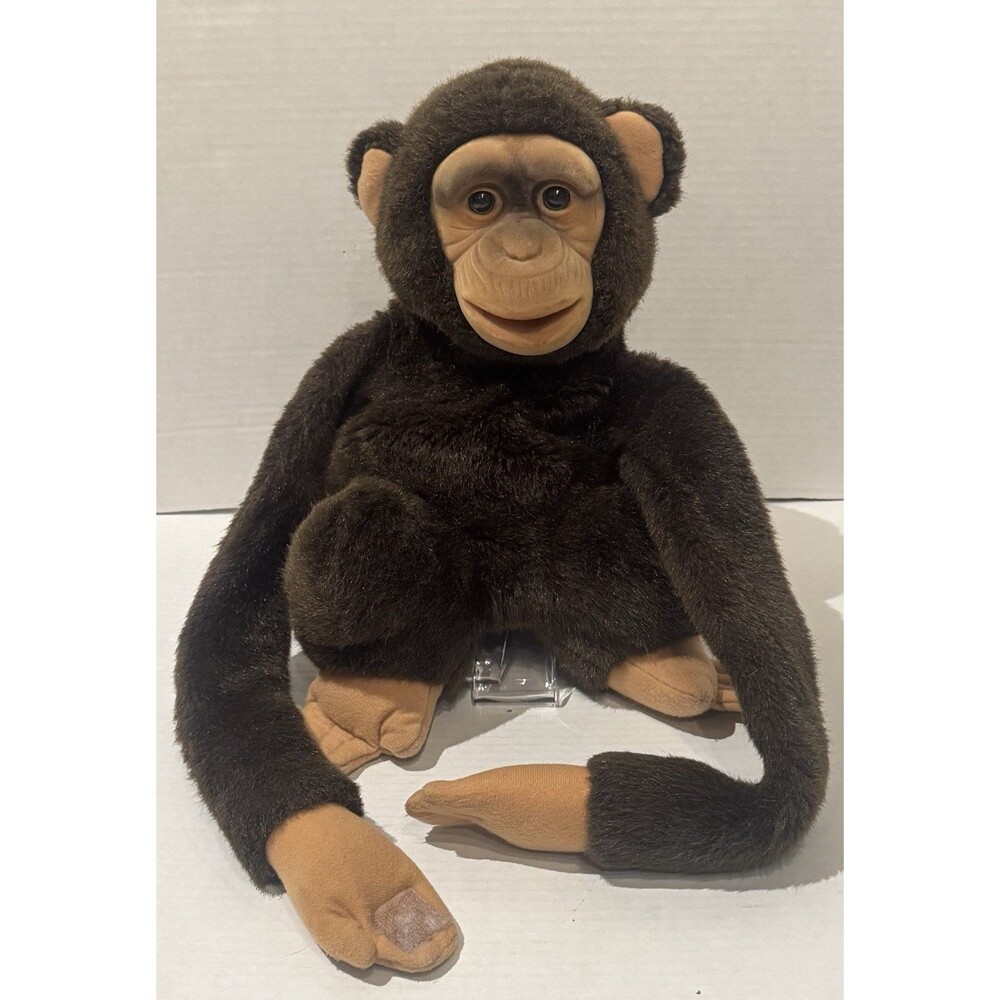 VTG Child's Play Puppet Chimp W Squeeker Long Arms Realistic Stuffed Animal